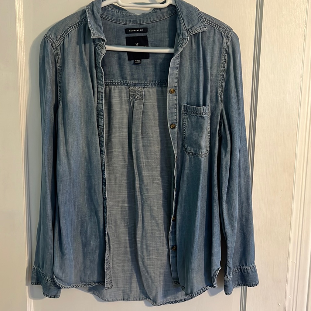 Lightweight Denim Button Down